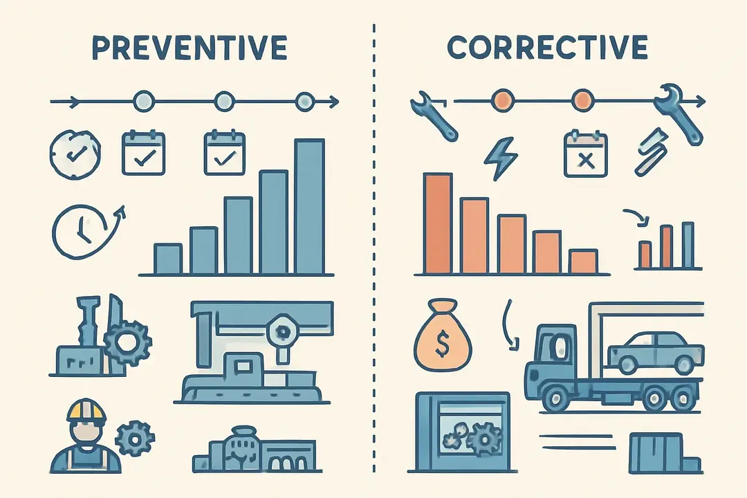 Types of Maintenance: Preventive vs Corrective (Reactive)