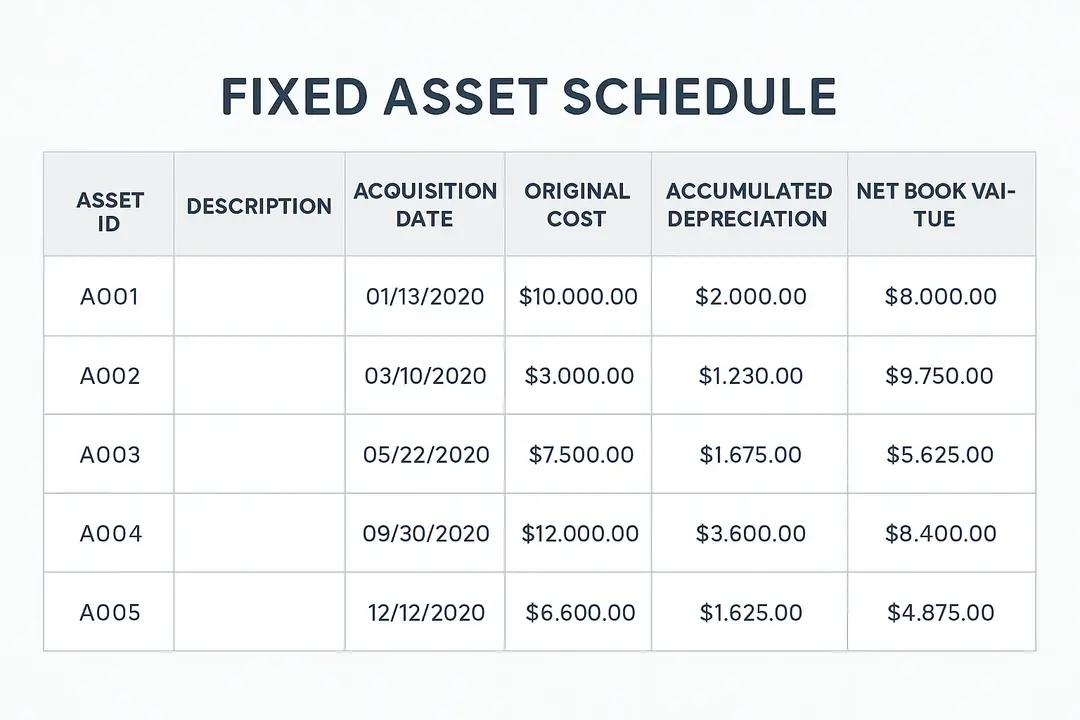 Understanding Fixed Asset Schedule Basics