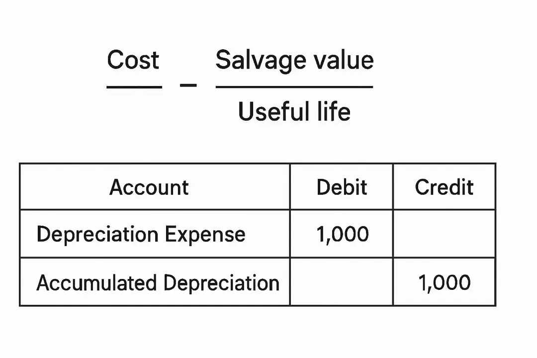 Calculating Straight-Line Depreciation Journal Entries