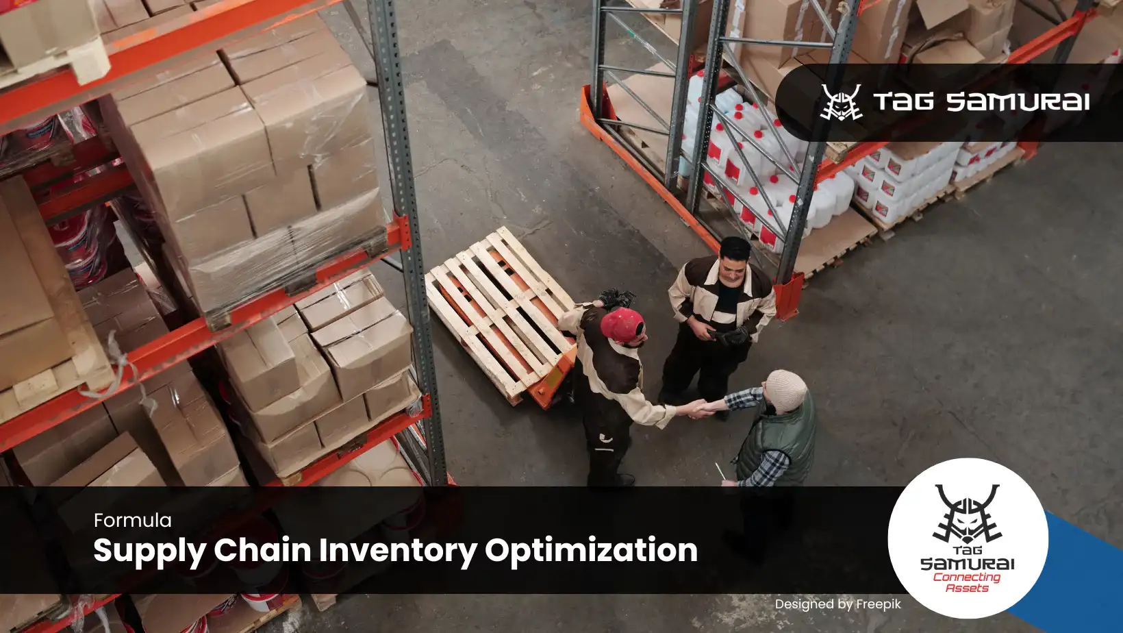 Three warehouse worker that implemented formula for supply chian inventory optimization.