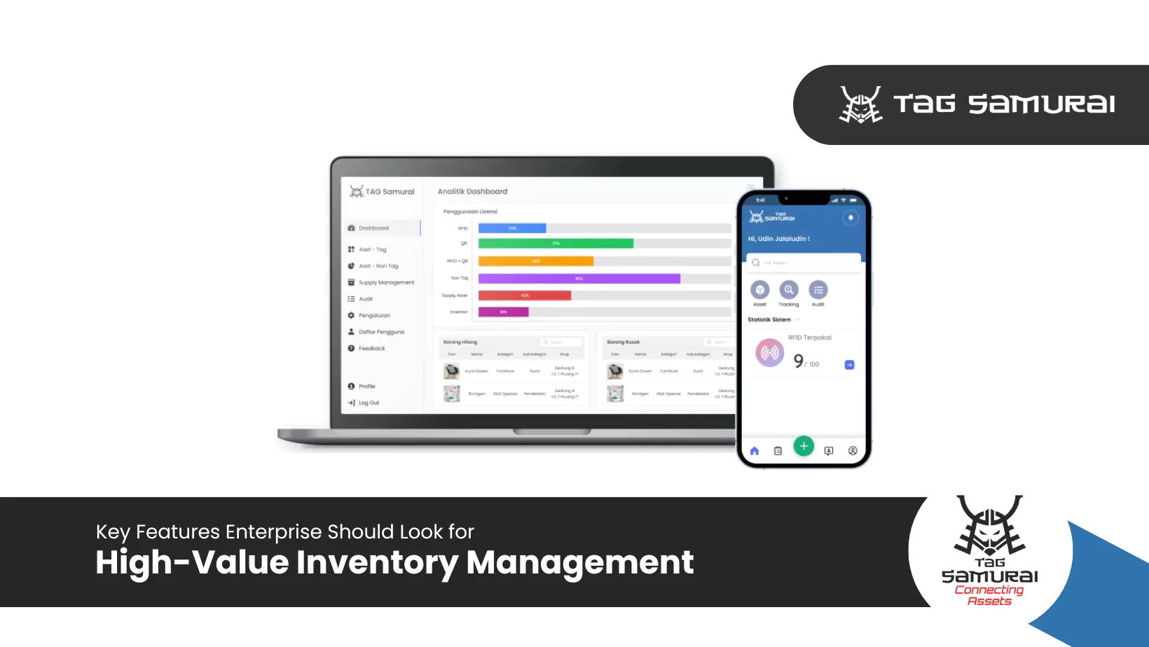 Tag Samurai, best software for high value inventory management.